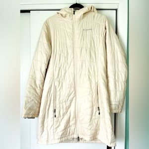 Columbia Omni-Heat Mid Length Cream Coat